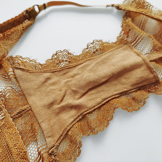 Koronkowe figi z paskami na biodrach na specjalne okazje Leonella