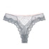 Majtki koronkowe damskie z ażurowym wzorem Corin Szary