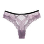 Majtki koronkowe damskie z ażurowym wzorem Corin Fioletowy