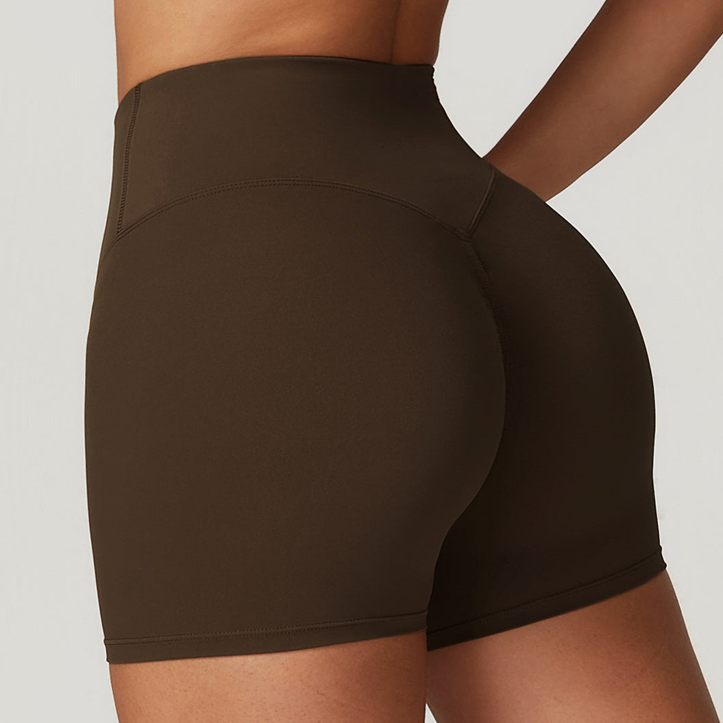 Spodenki treningowe z wysokim stanem i elastycznego materiału Satka