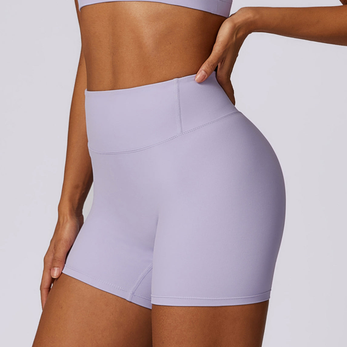 Spodenki treningowe z wysokim stanem i elastycznego materiału Satka