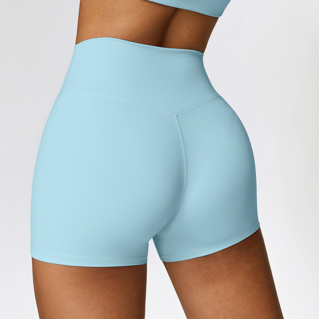 Krótkie legginsy sportowe z wysokim stanem i oddychającym materiałem Betsi