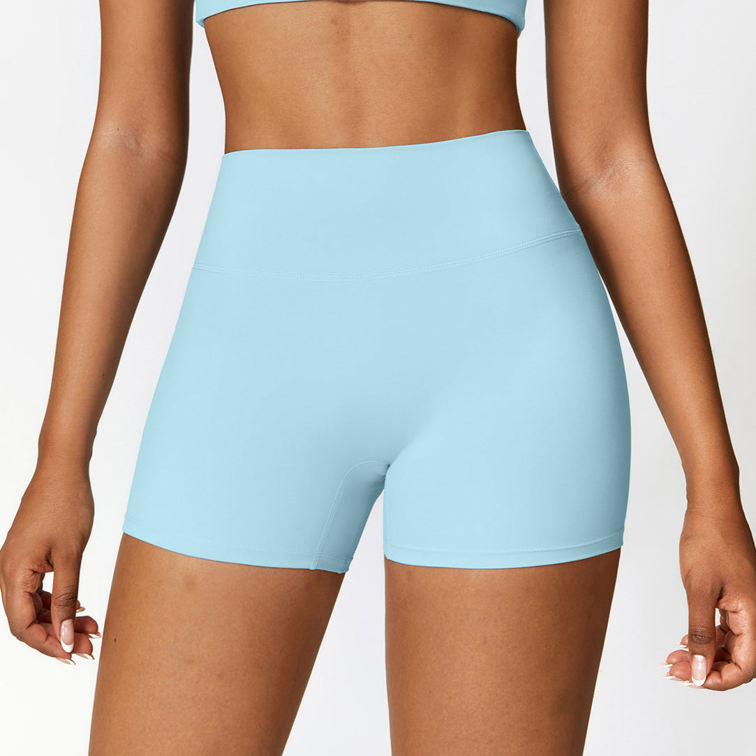 Krótkie legginsy sportowe z wysokim stanem i oddychającym materiałem Betsi