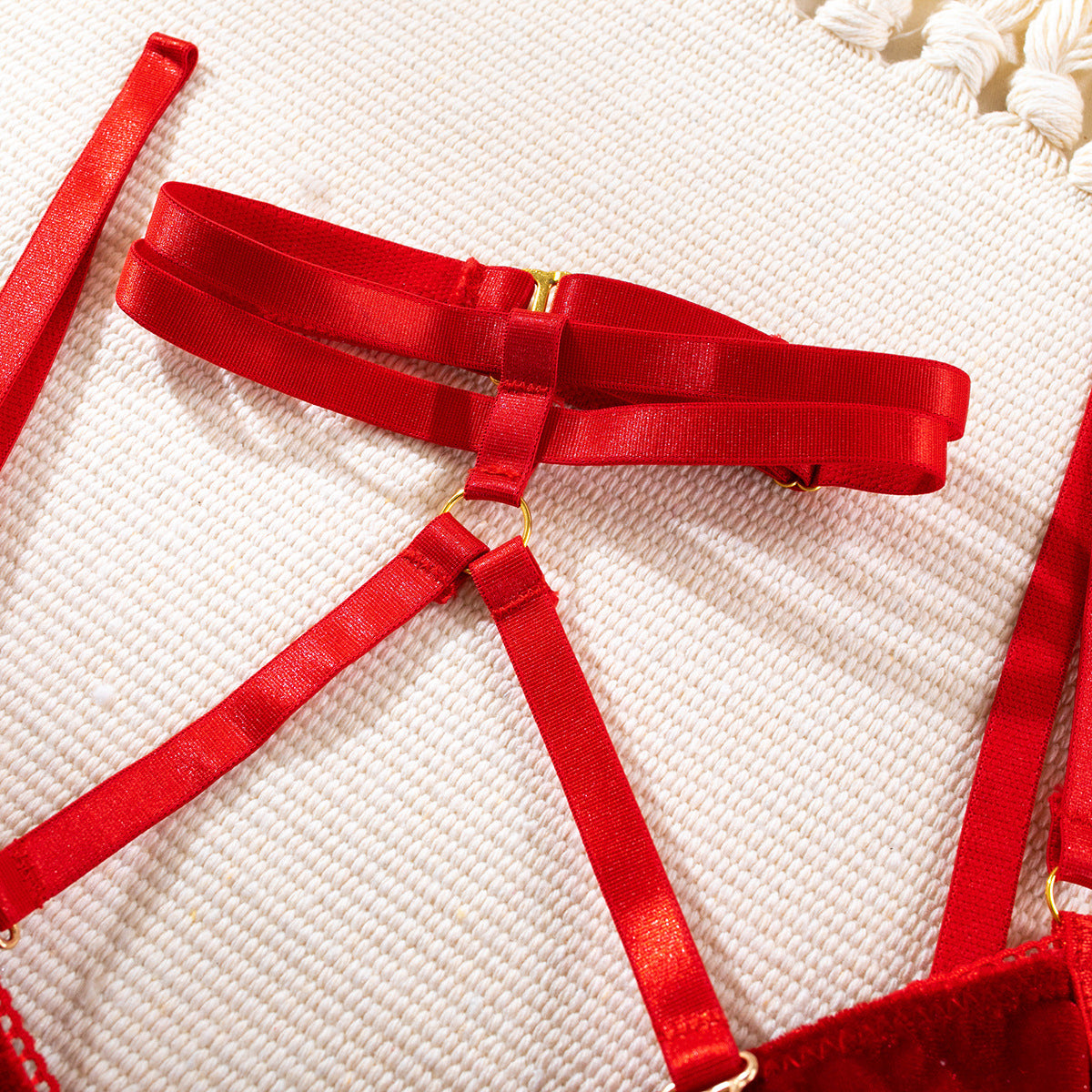 Komplet bielizny z chokerem na romantyczny wieczór Anahi