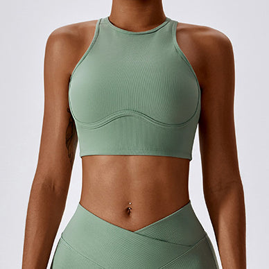 Sportowy top z usztywnieniem do treningu Hrachuhi