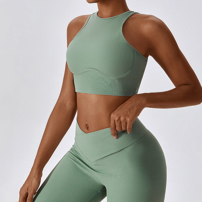 Sportowy top z usztywnieniem do treningu Hrachuhi