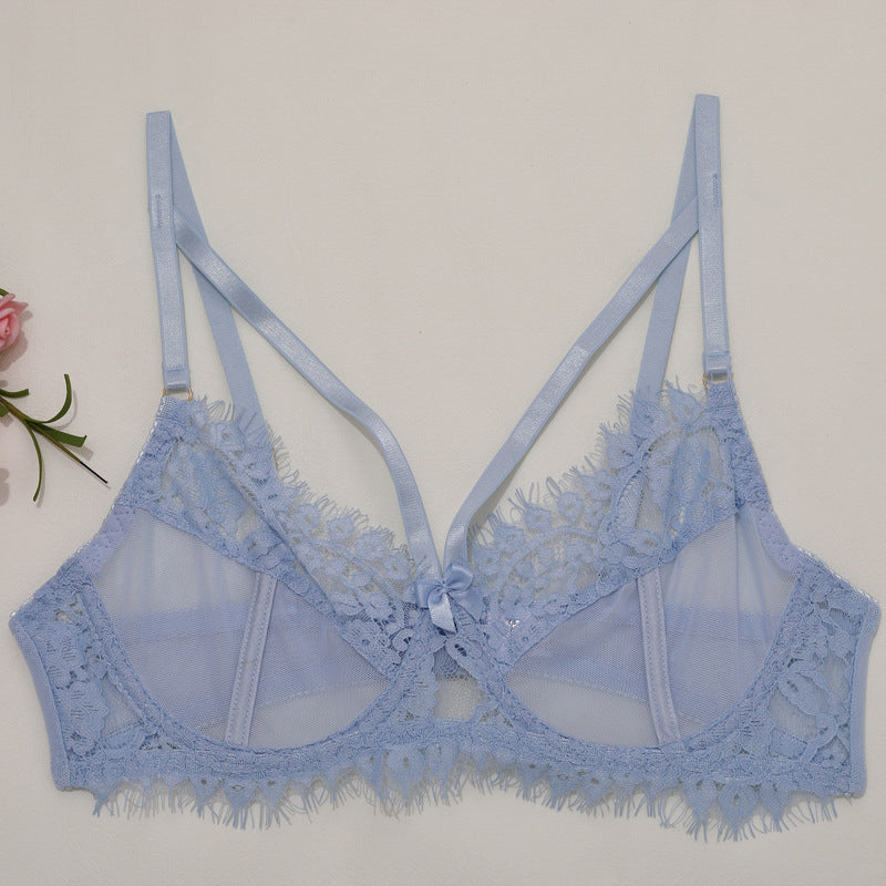 Koronkowy zestaw bielizny z pasem do pończoch na romantyczne okazje Elie