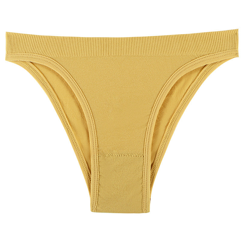 Tanga z cienkimi paskami niewidoczne pod odzieżą Devinne Żółty
