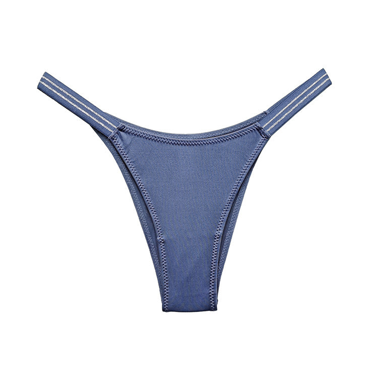 Stringi z elastycznymi paskami pod obcisłe ubrania Saburi Granatowy M