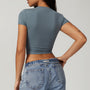 Crop top elastyczny do treningu i na co dzień Karter