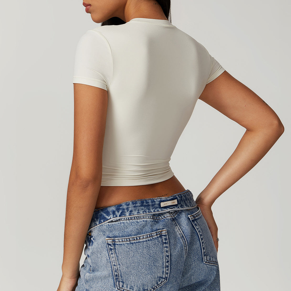 Crop top elastyczny do treningu i na co dzień Karter