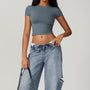 Crop top elastyczny do treningu i na co dzień Karter