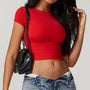 Crop top elastyczny do treningu i na co dzień Karter