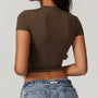 Crop top elastyczny do treningu i na co dzień Karter