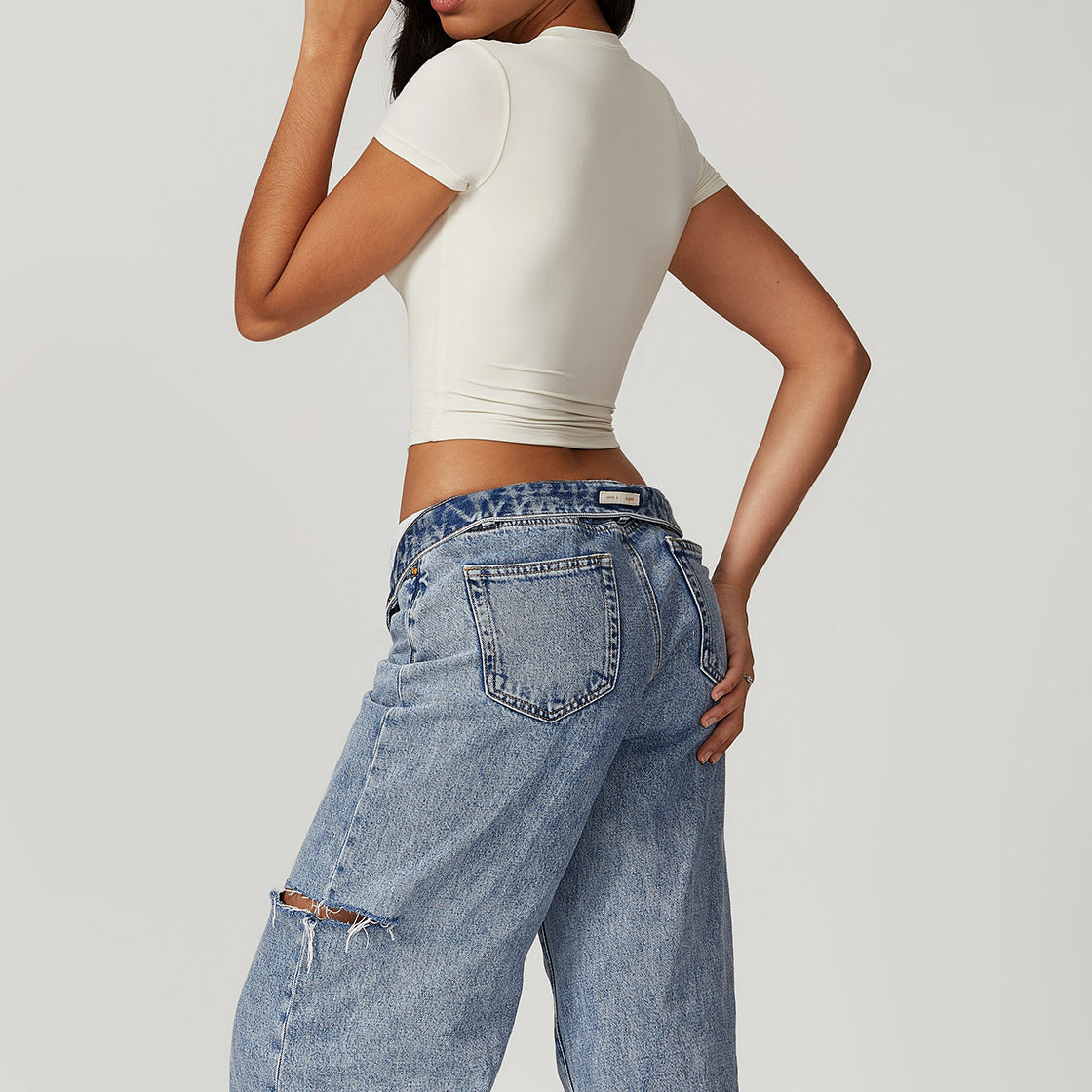 Crop top elastyczny do treningu i na co dzień Karter