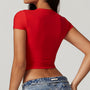 Crop top elastyczny do treningu i na co dzień Karter