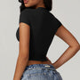 Crop top elastyczny do treningu i na co dzień Karter