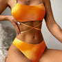 Komplet bikini z pareo na plażę i basen Eufrasia