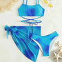 Komplet bikini z pareo na plażę i basen Eufrasia