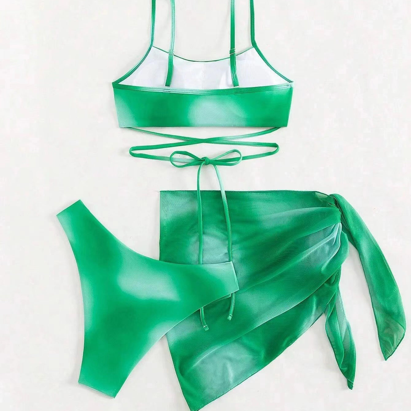 Komplet bikini z pareo na plażę i basen Eufrasia