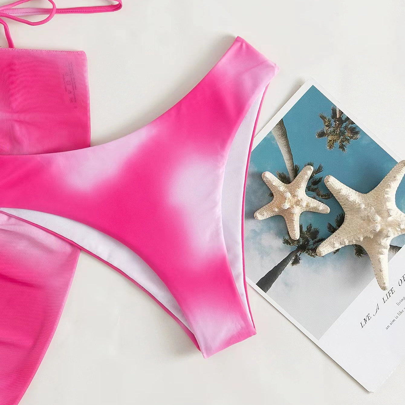 Komplet bikini z pareo na plażę i basen Eufrasia