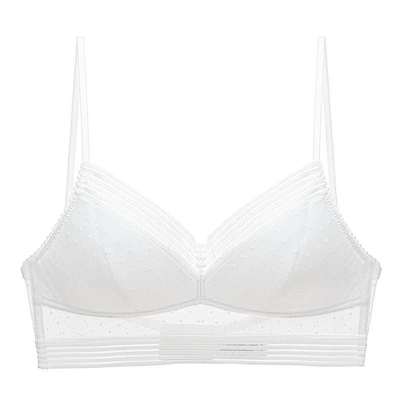 Braletka bez fiszbin na co dzień Kally Biały