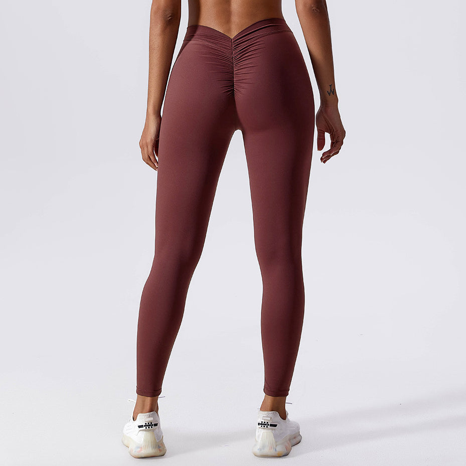 Legginsy z drapowaniem na trening i co dzień Ingedore