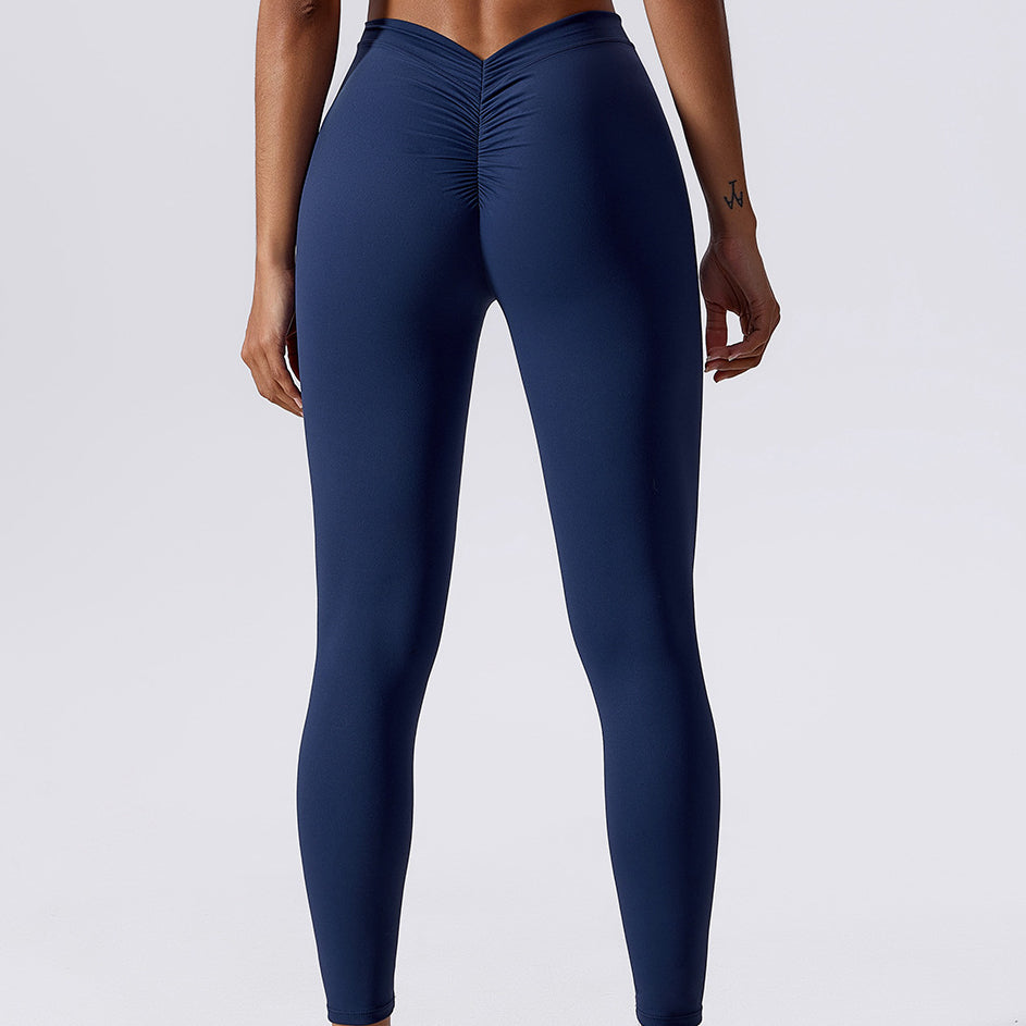 Legginsy z drapowaniem na trening i co dzień Ingedore