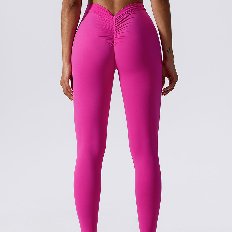 Legginsy z drapowaniem na trening i co dzień Ingedore