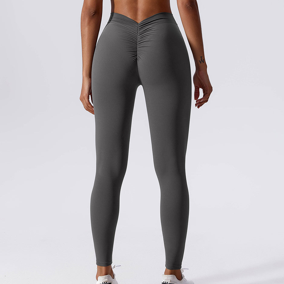 Legginsy z drapowaniem na trening i co dzień Ingedore