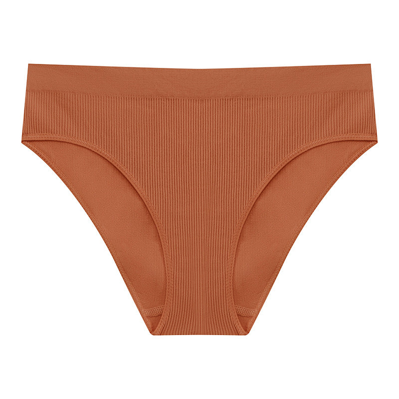 Tongi damskie bezszwowe z elastycznego materiału Virginija Pomarańczowy