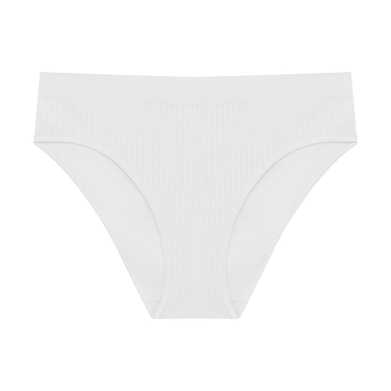 Tongi damskie bezszwowe z elastycznego materiału Virginija Biały