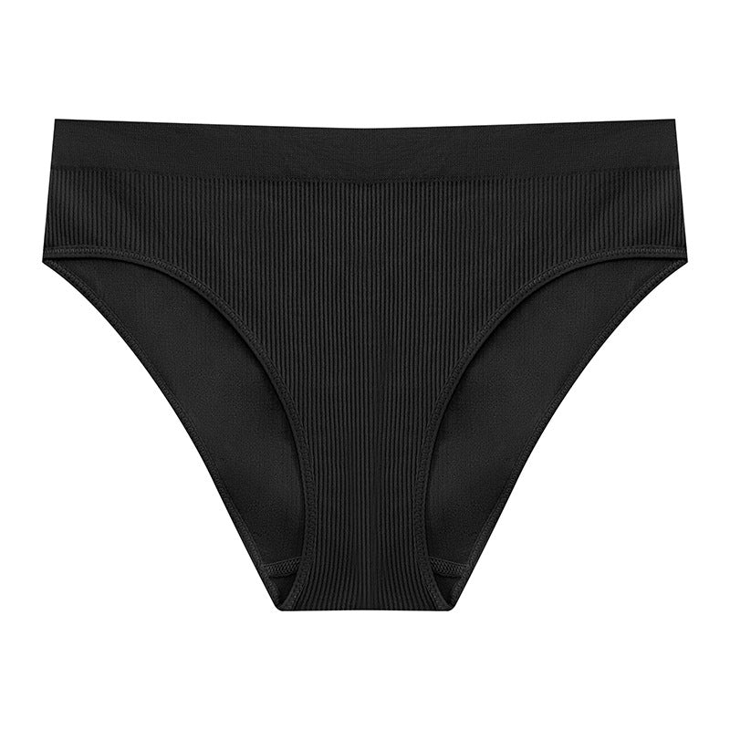 Tongi damskie bezszwowe z elastycznego materiału Virginija Czarny