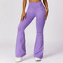 Legginsy sportowe push-up z wysokim stanem do treningu Chrysi Fioletowy