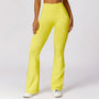Legginsy sportowe push-up z wysokim stanem do treningu Chrysi Żółty