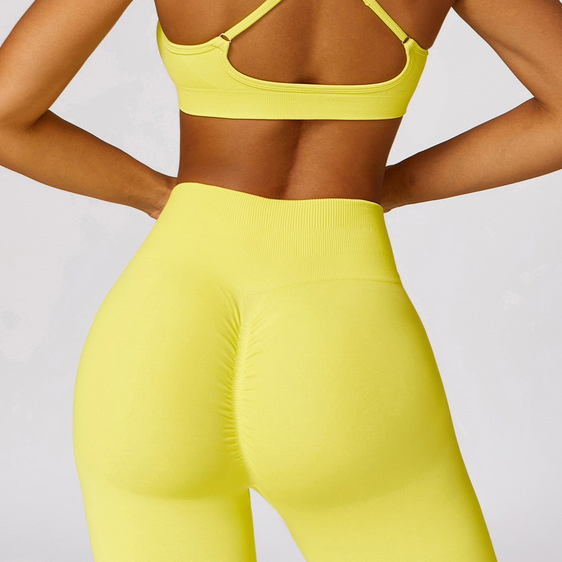 Legginsy sportowe push-up z wysokim stanem do treningu Chrysi