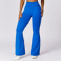 Legginsy sportowe push-up z wysokim stanem do treningu Chrysi Niebieski