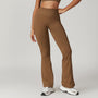 Legginsy sportowe push-up z wysokim stanem do treningu Chrysi Kawowy