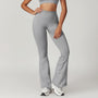 Legginsy sportowe push-up z wysokim stanem do treningu Chrysi Szary