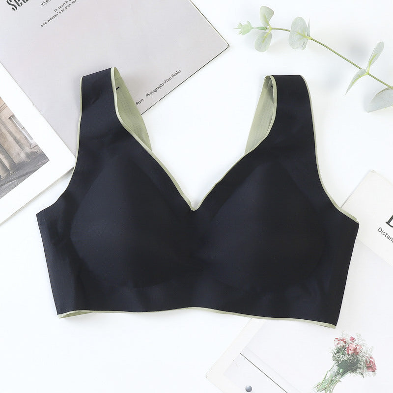 Bezszwowy biustonosz z miękkim wypełnieniem na co dzień i okazje Kyong Czarny