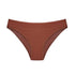 Figi damskie prążkowane z elastycznym pasem Milan Brązowy