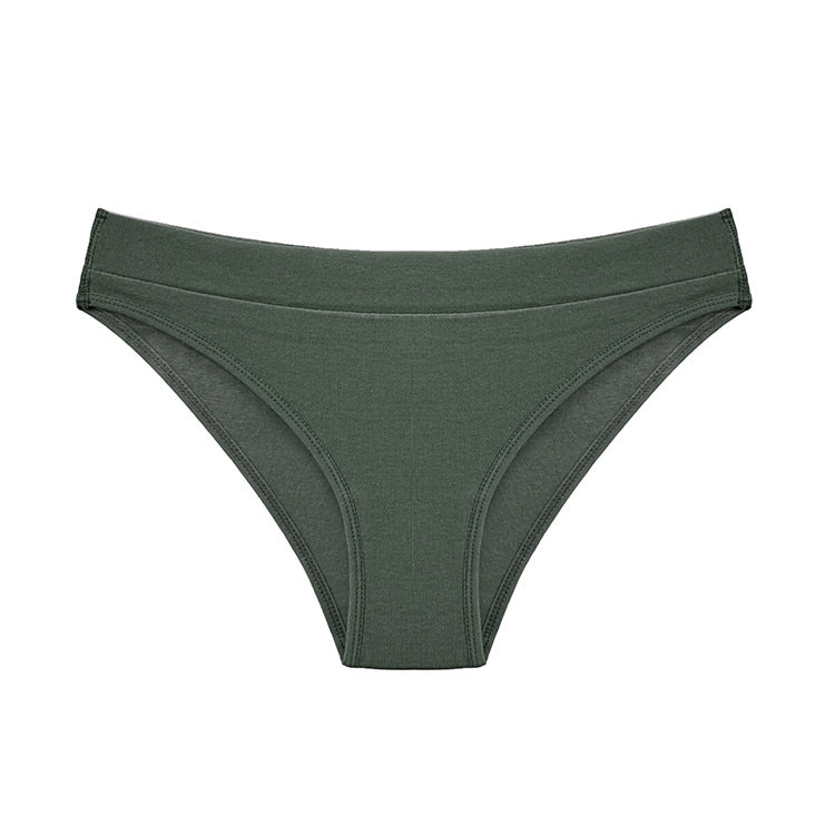 Figi damskie prążkowane z elastycznym pasem Milan Zielony