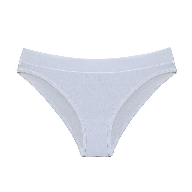 Figi damskie prążkowane z elastycznym pasem Milan Biały