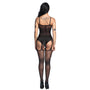 Bodystocking koronkowy na ramiączkach z detalami Chelsie