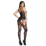 Bodystocking koronkowy na ramiączkach z detalami Chelsie