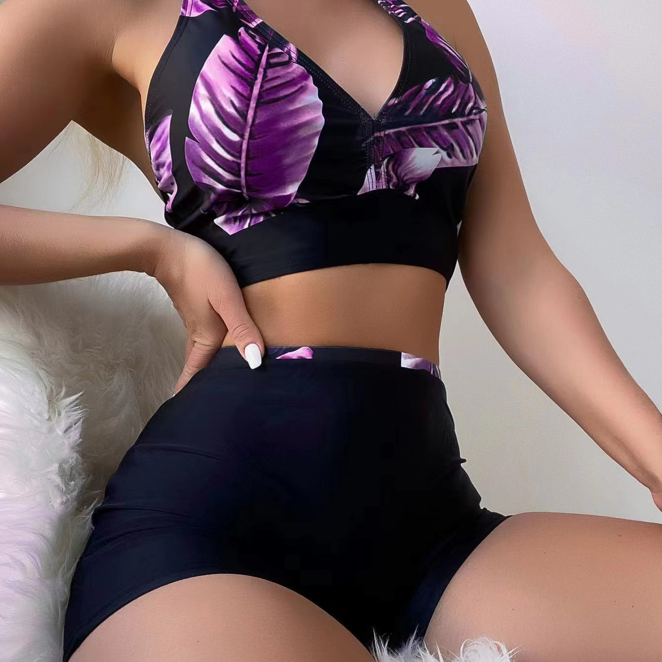 Strój kąpielowy z szortami na plażę i basen Coby