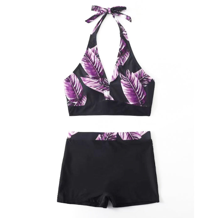 Strój kąpielowy z szortami na plażę i basen Coby Multikolor2