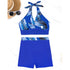 Strój kąpielowy z szortami na plażę i basen Coby Niebieski