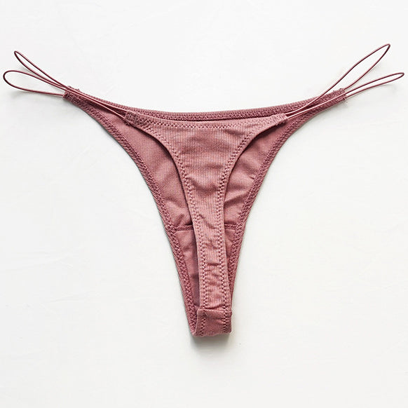 Stringi z cienkimi paseczkami z wysokiej jakości materiału Pauline