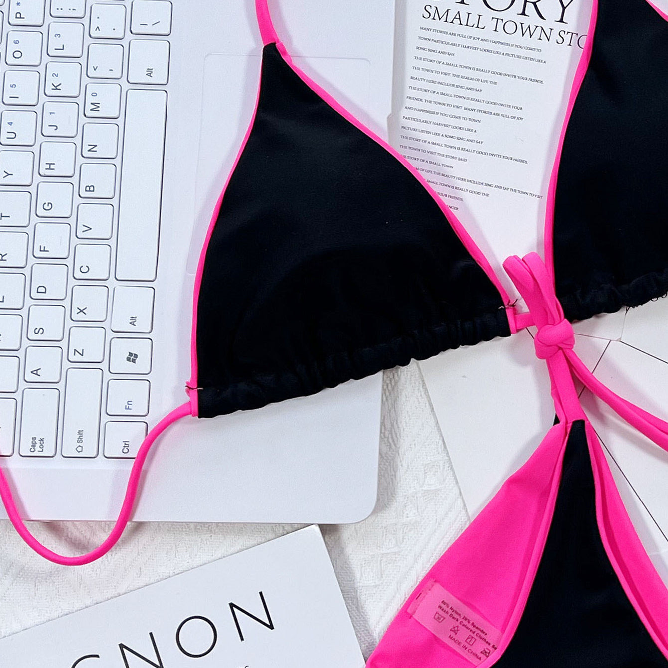 Bikini plażowe z regulowanymi sznureczkami Fawn